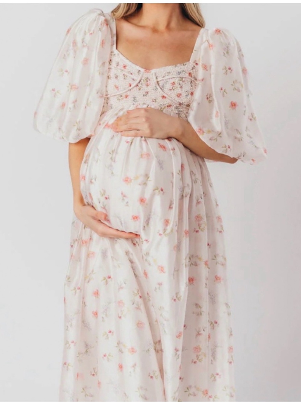 Worth Collective Harlow Maxi in Tiny Pink Floral dress NWT 3XL - Picture 2 of 14